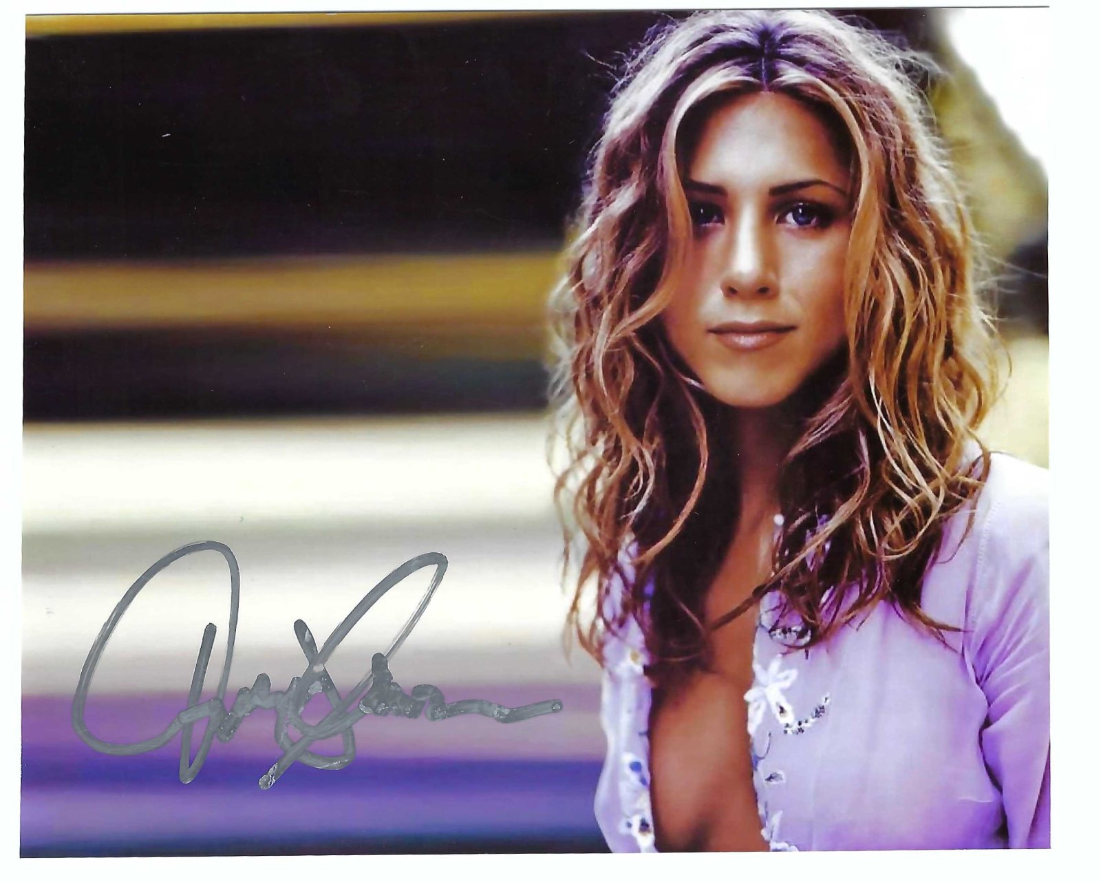 Foto autografata Jennifer Aniston photo autographed certificato WOA