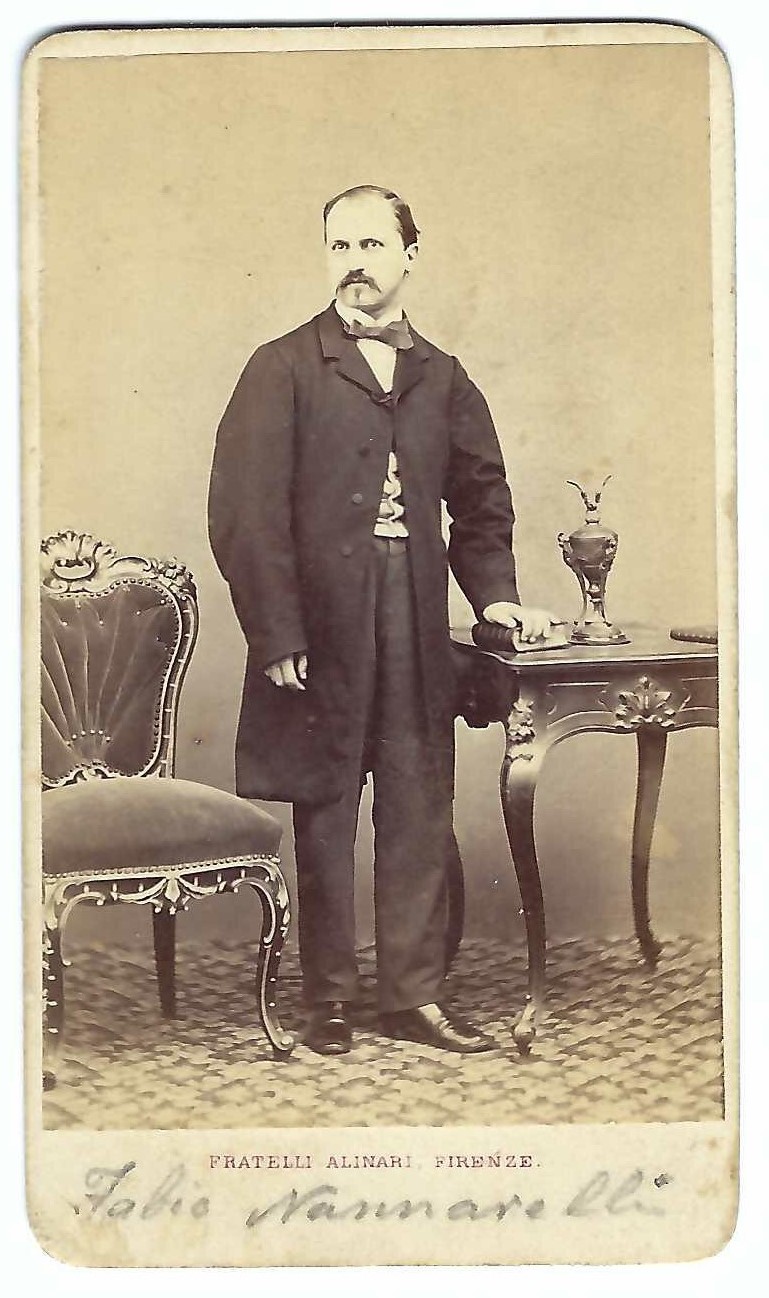 Foto photo cdv albumina ritratto di Fabio Nannarelli by Alinari …