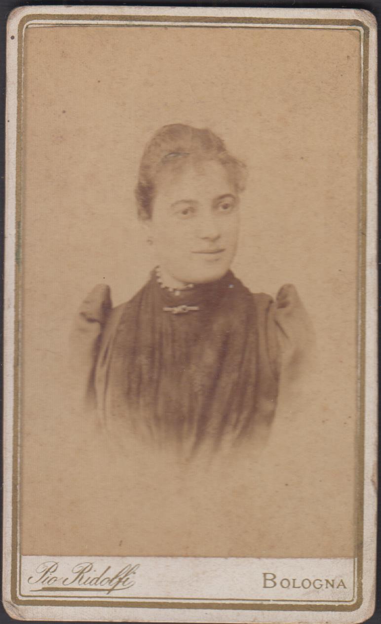 foto photo cdv gentildonna con spilla by Ridolfi Bologna 1860 …