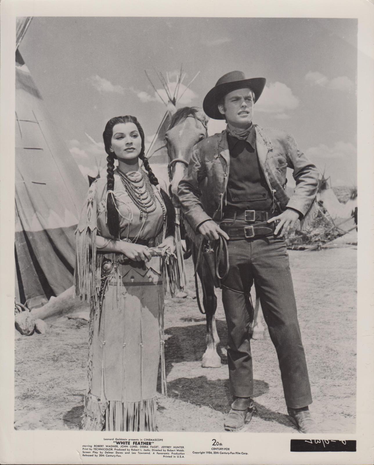 foto photo vintage White Feather Robert Wagner Debra Paget 20 …