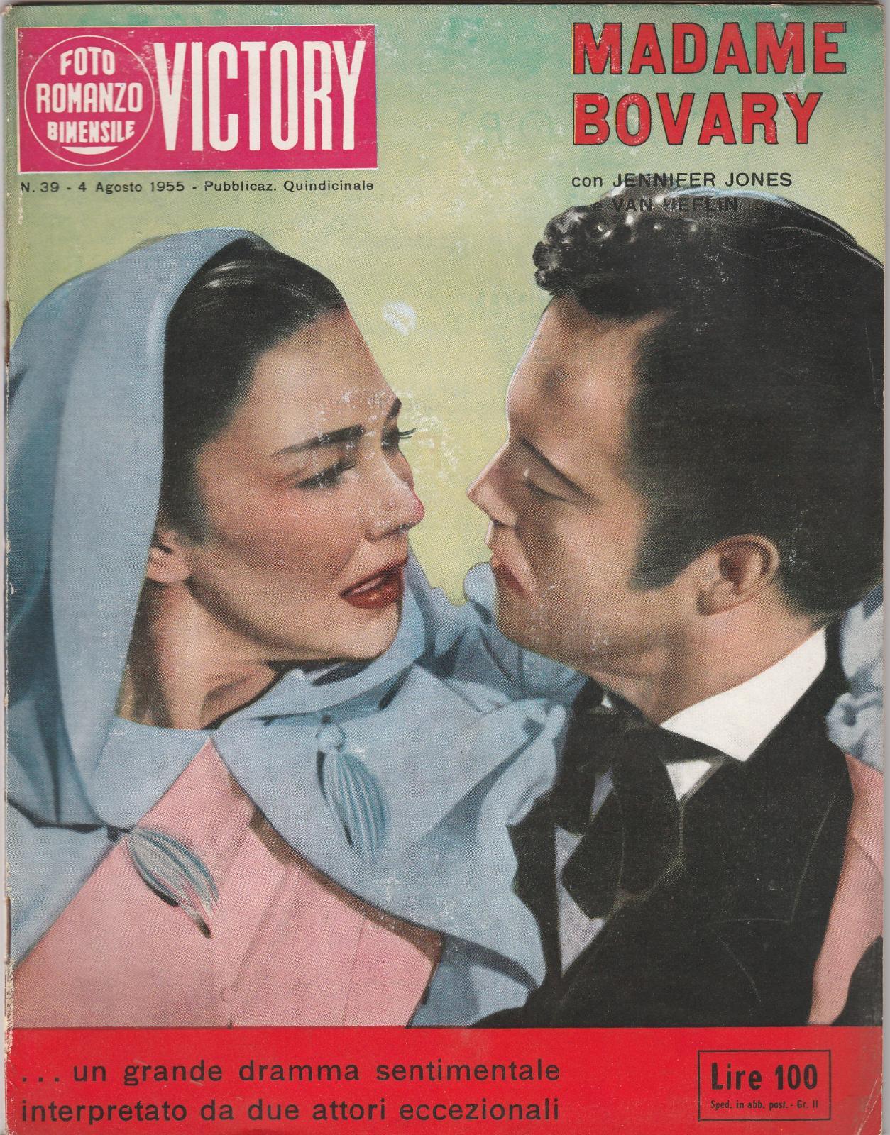 Fotoromanzo Victory Madame Bovary J. Jones, V. Heflin 1955 -L5374