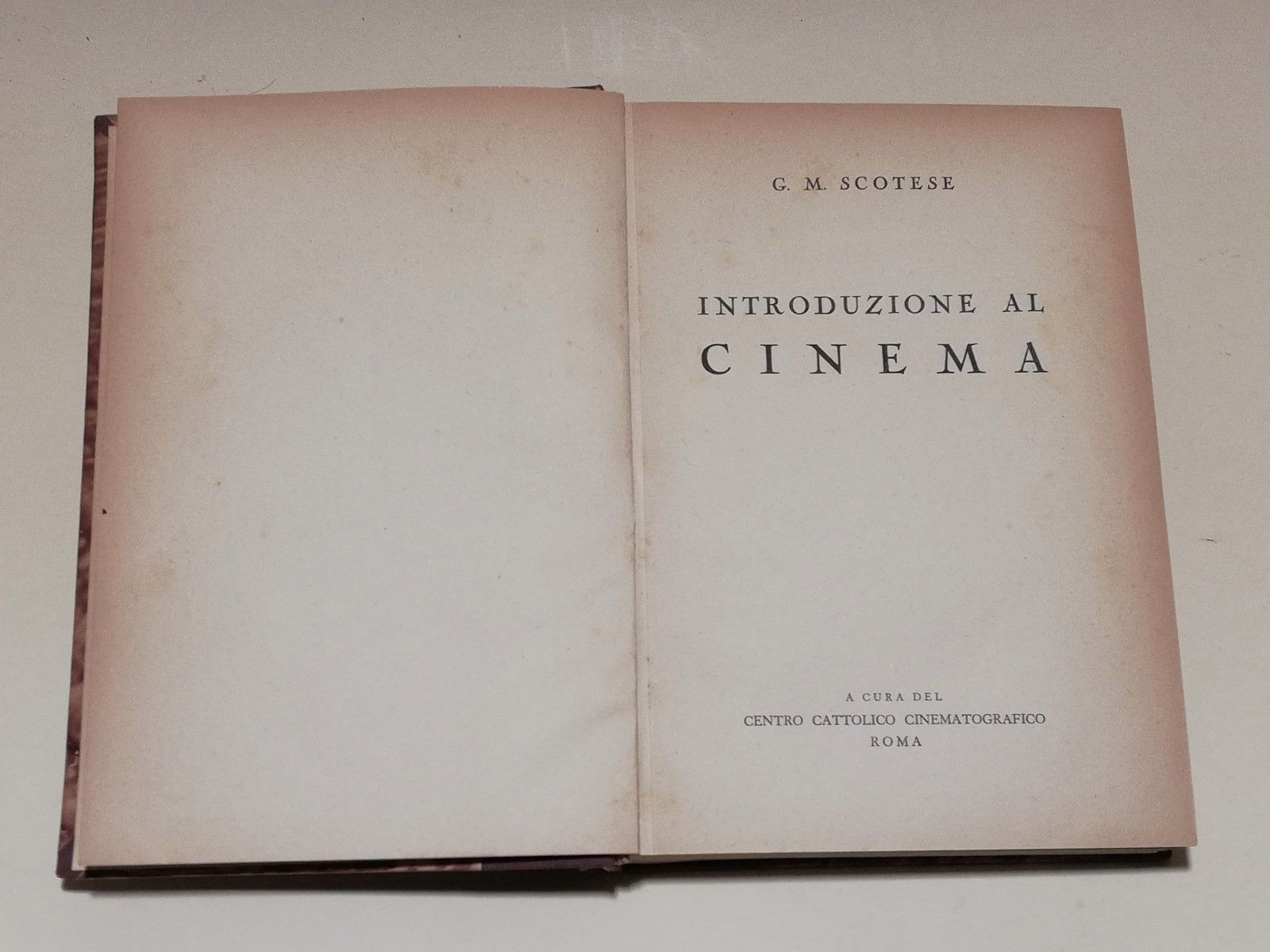 G. M. Scotese Introduzione al Cinema Roma 1941 66 illustrazioni …
