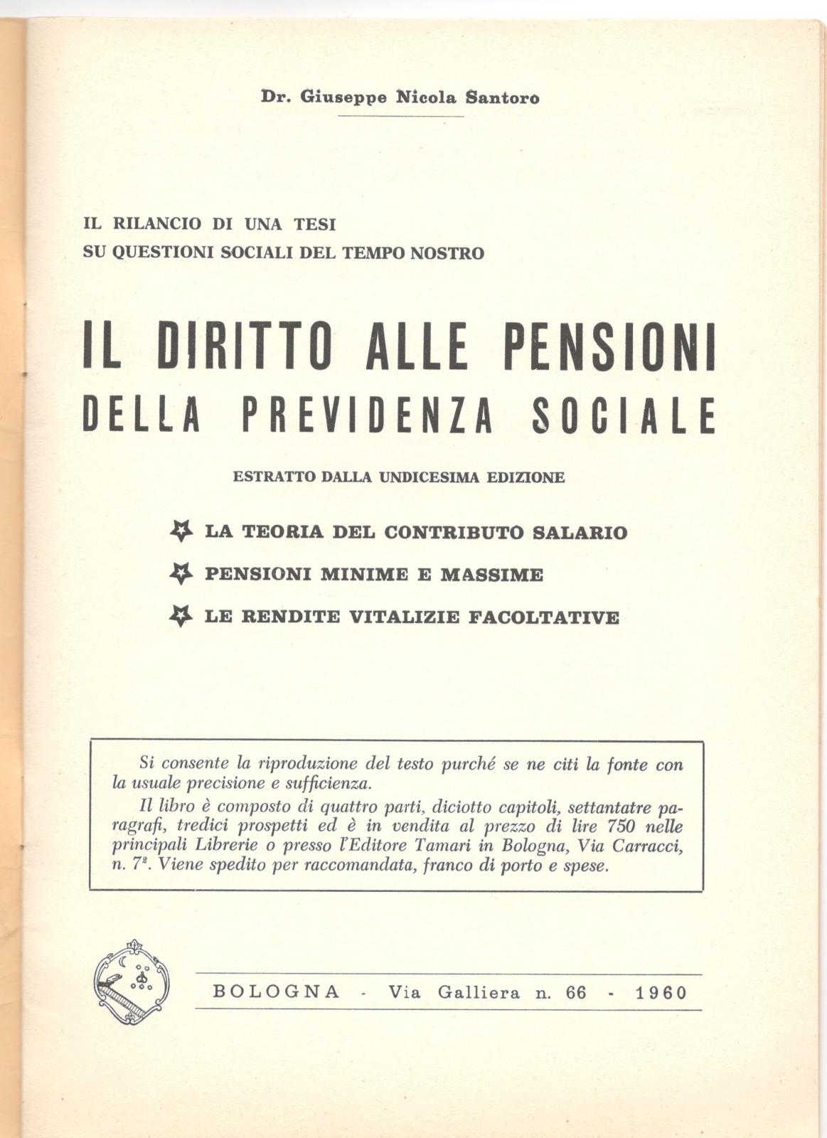 G. N. Santoro Il diritto alle pensioni della Previdenza Sociale …