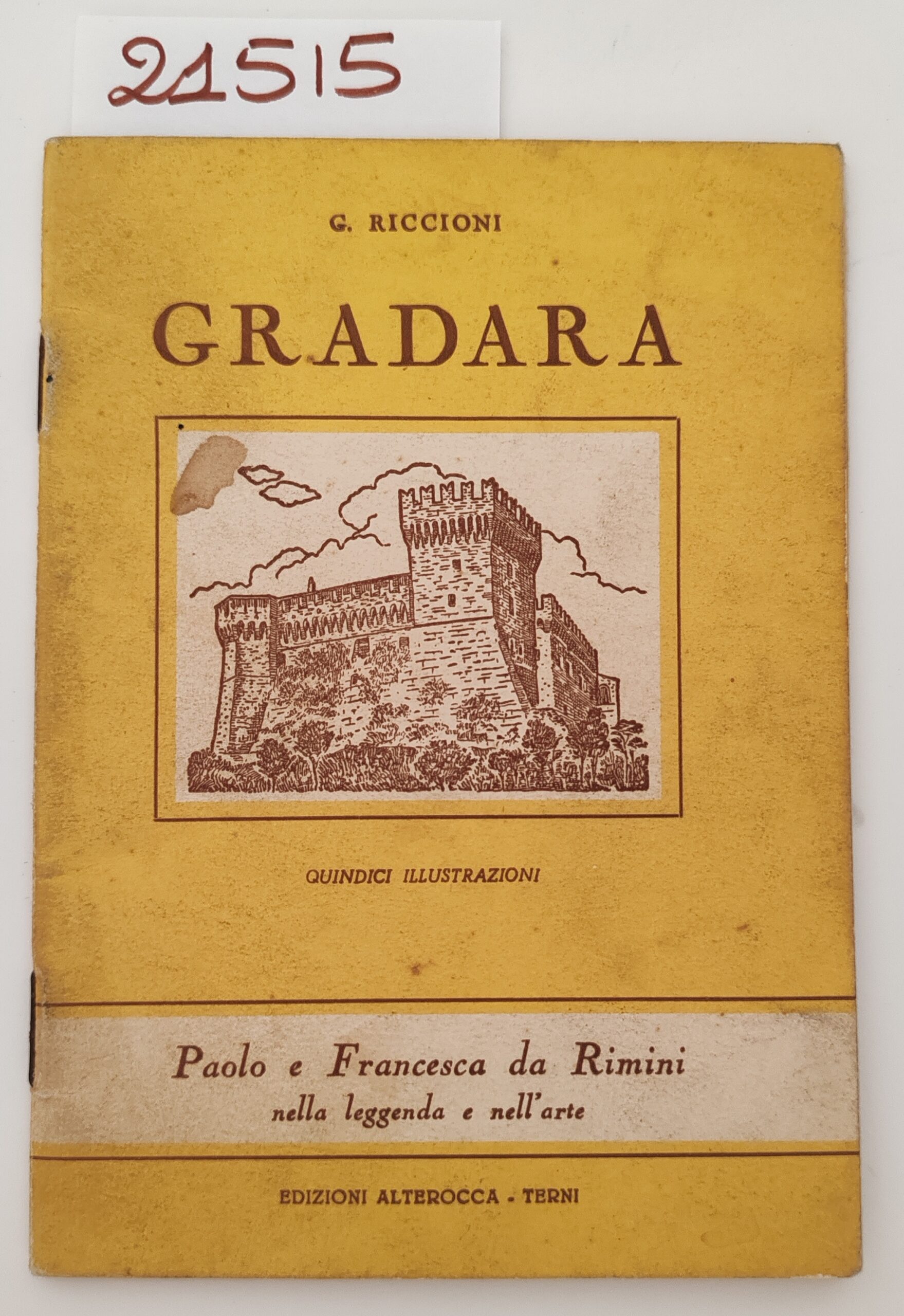G. Riccioni Gradara Paolo e Francesca da Rimini 1950 c.a. …