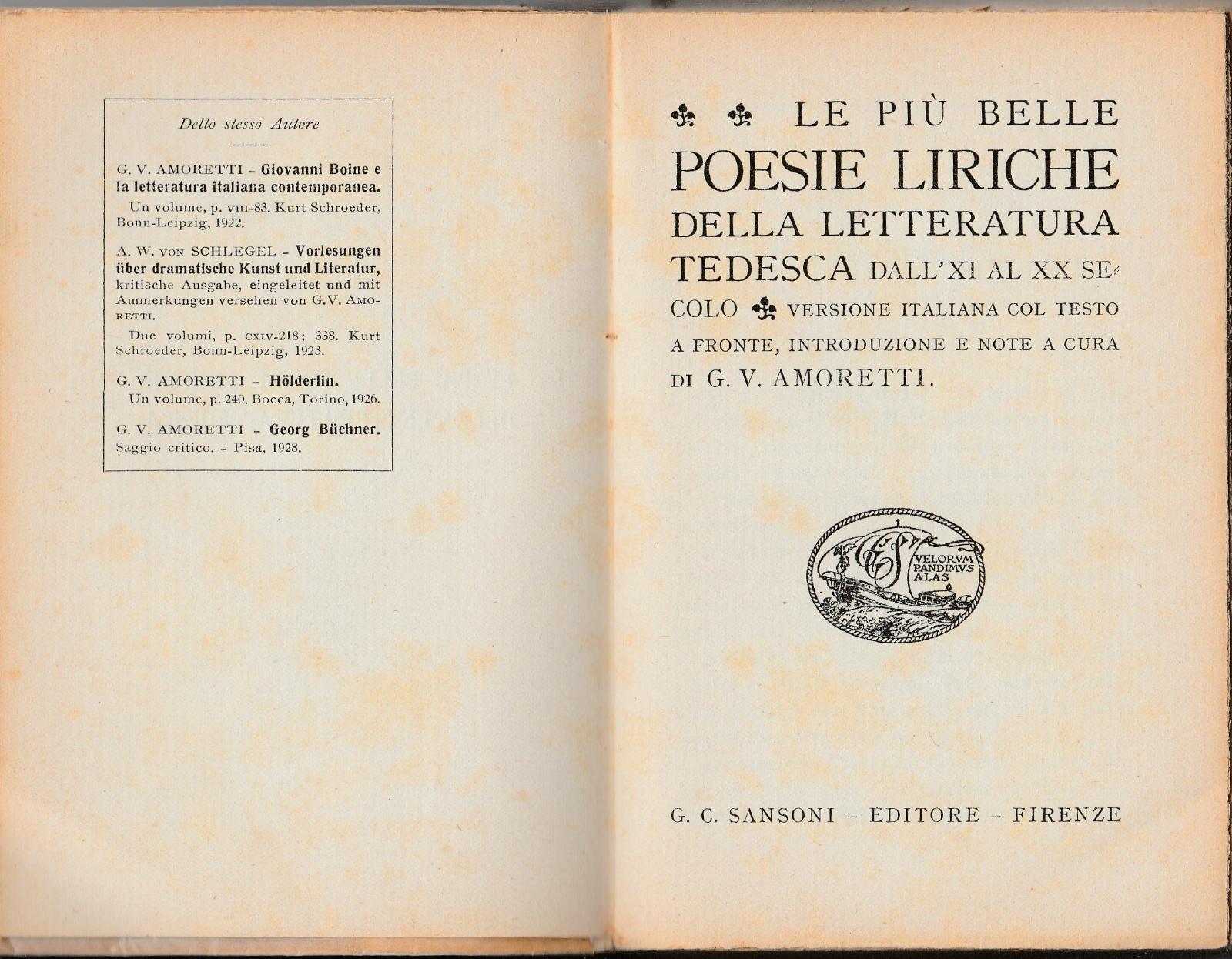 G V. Moretti Le Pi˘ Belle Poesie Liriche Della Letteratura …