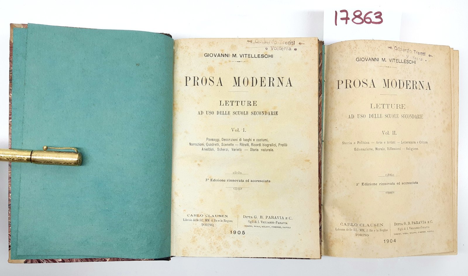 G. Vitelleschi Prosa moderna letture ad uso delle scuole secondarie …