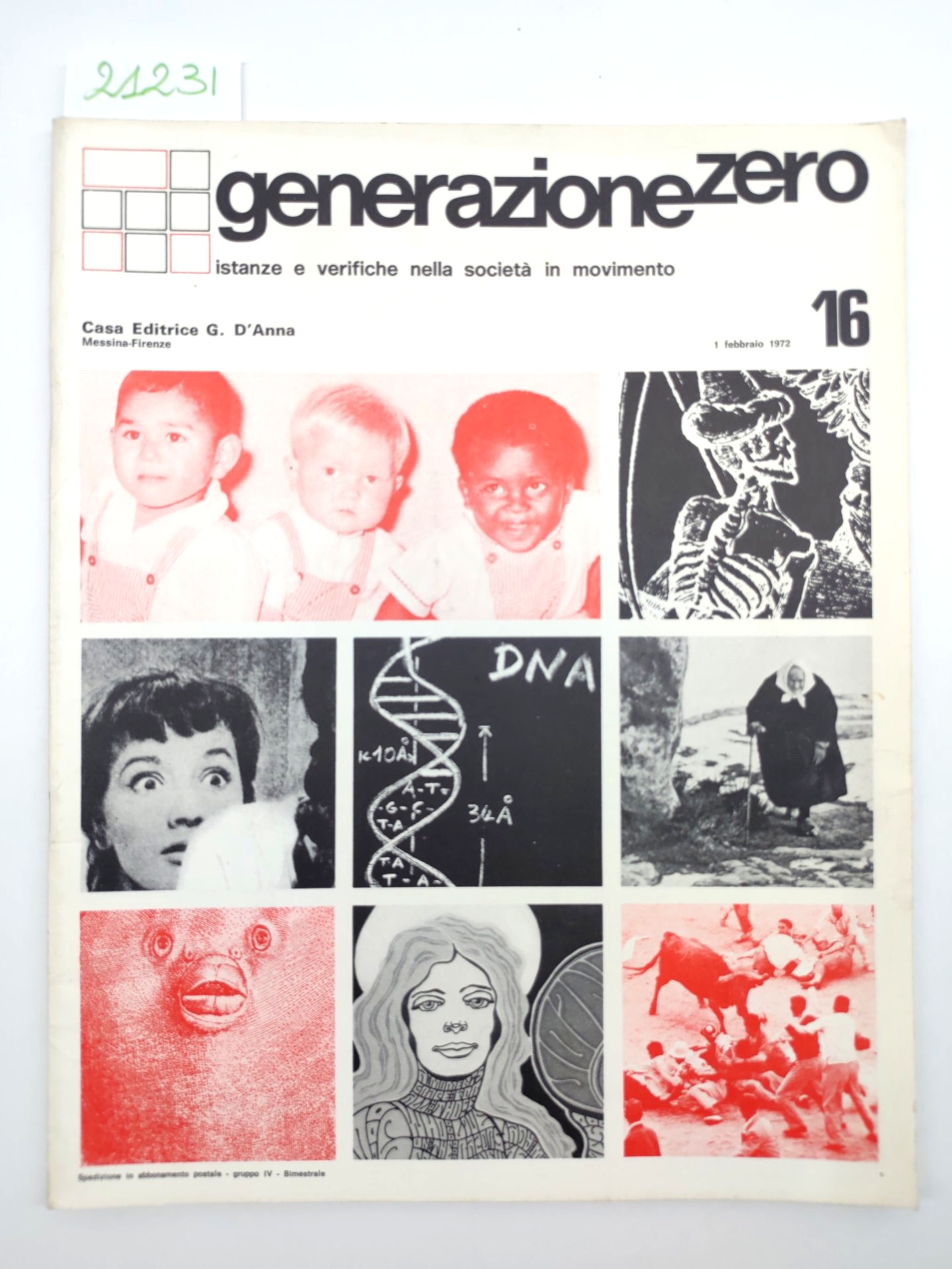 Generazione zero n. 16 1 febbraio 1972 D'Anna