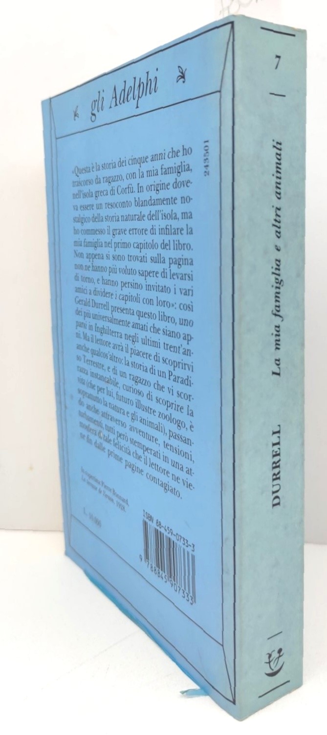 Gerald Durrell La mia famiglia ed altri animali Adelphi 1° …