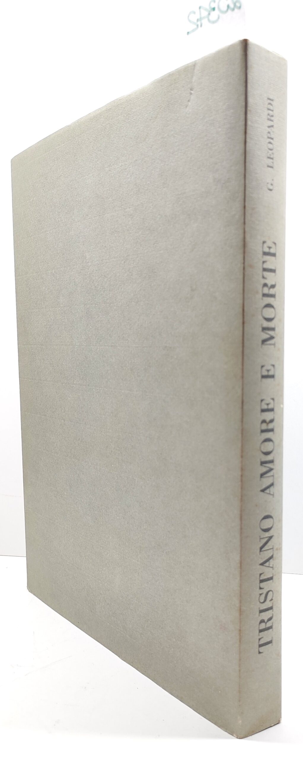 Giacomo Leopardi Tristano amore e morte Banca Carima 1993