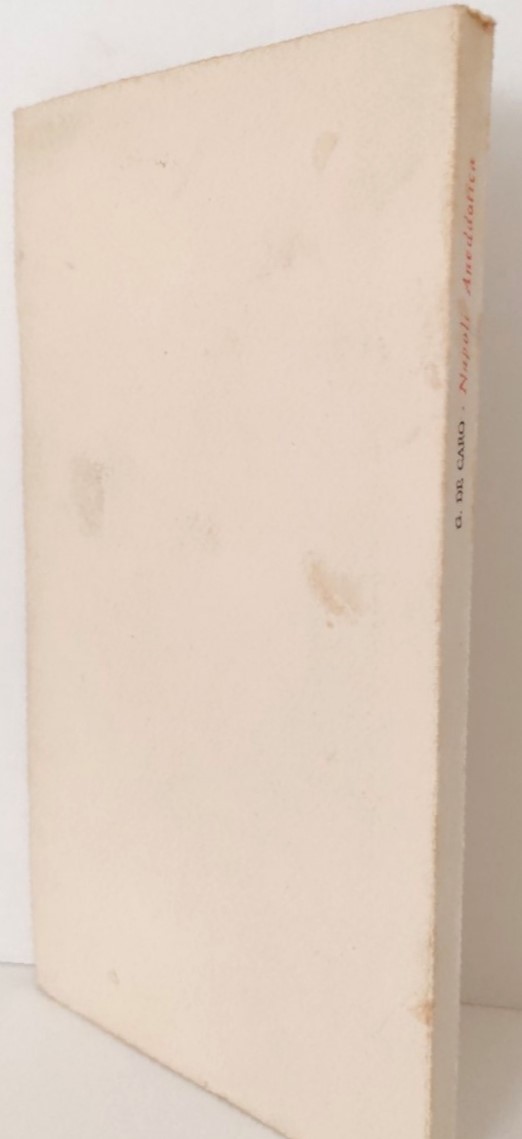 Giovanni De Caro Napoli anedottica Berisio editore 1969