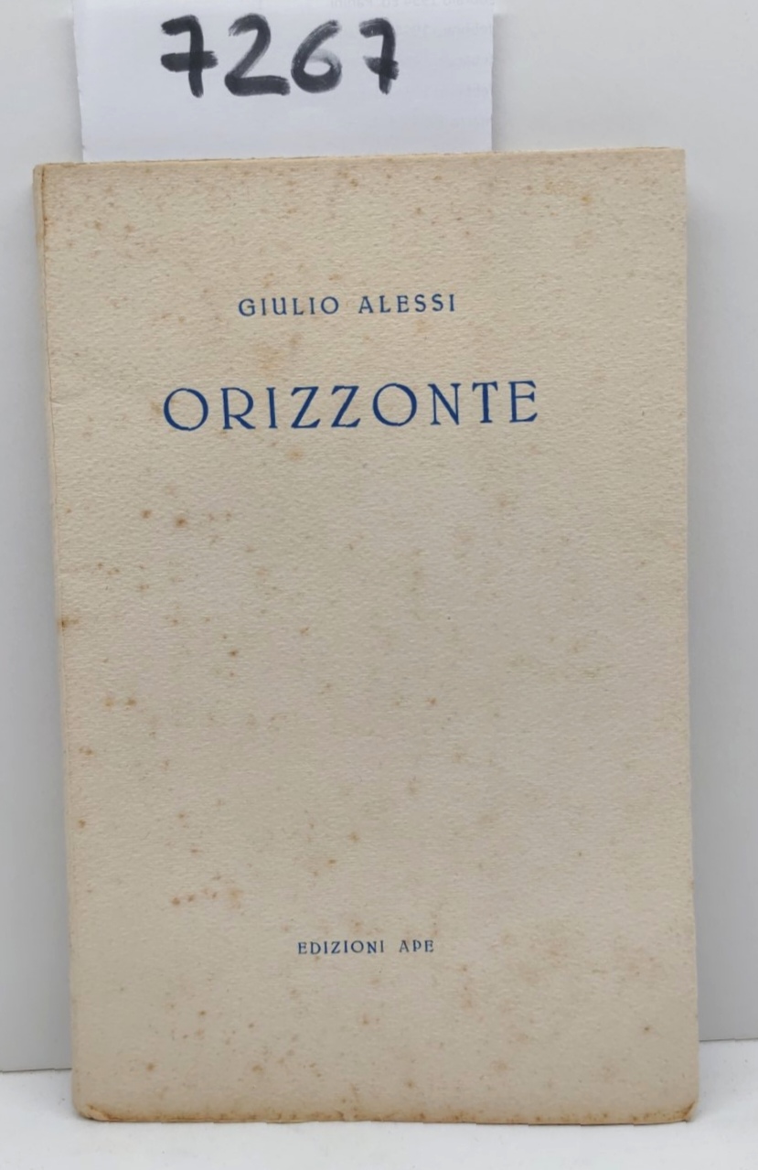Giulio Alessi Orizzonte edizioni Ape 1949 esemplare numero 147