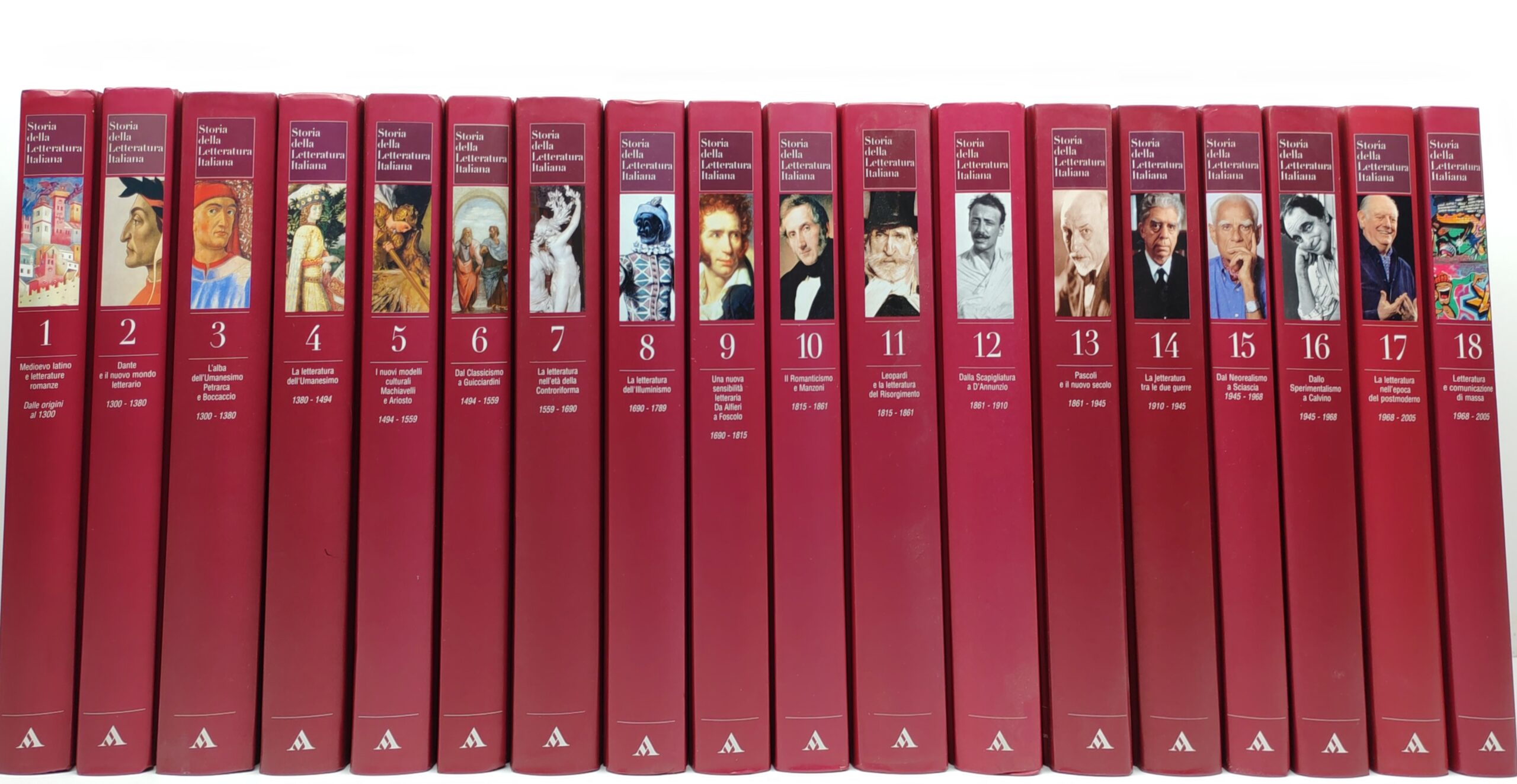 Giulio Ferroni Storia della letteratura italiana 18 volumi Mondadori 2006
