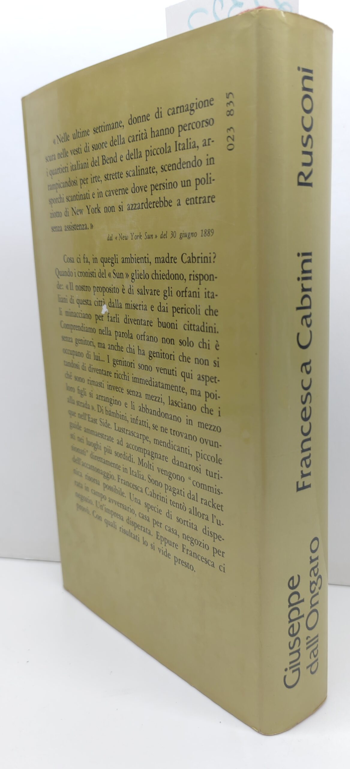 Giuseppe Dall'Ongaro Francesca Cabrini Rusconi 1° edizione 1982