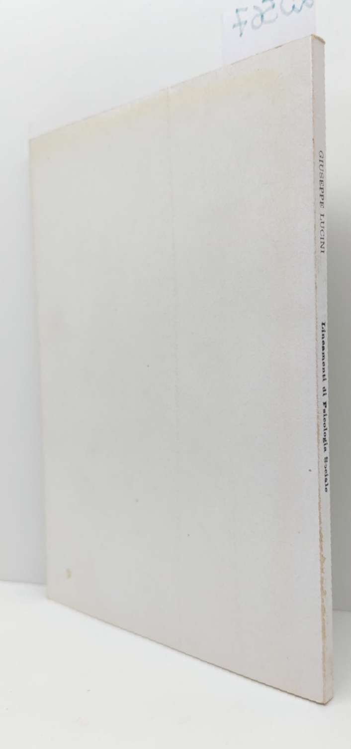 Giuseppe Lucini Lineamenti di psicologia sociale 2ª ristampa Editoriale Idea