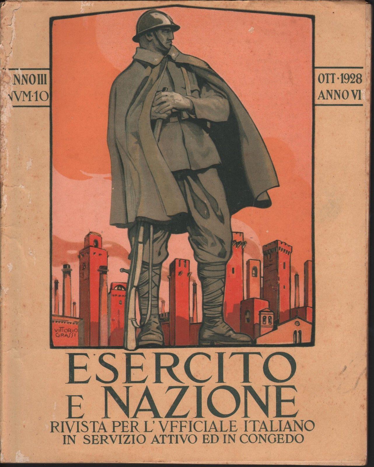 Guerra-Esercito E Nazione Rivista Per L'ufficiale Italiano N∞ 10 1928-L400