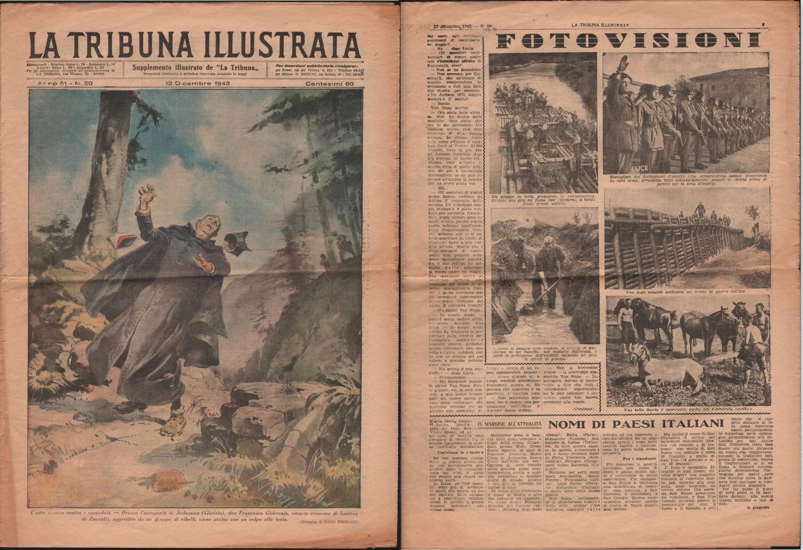 Guerra-La Tribuna Illustrata-12 Dicembre 1943-L1421