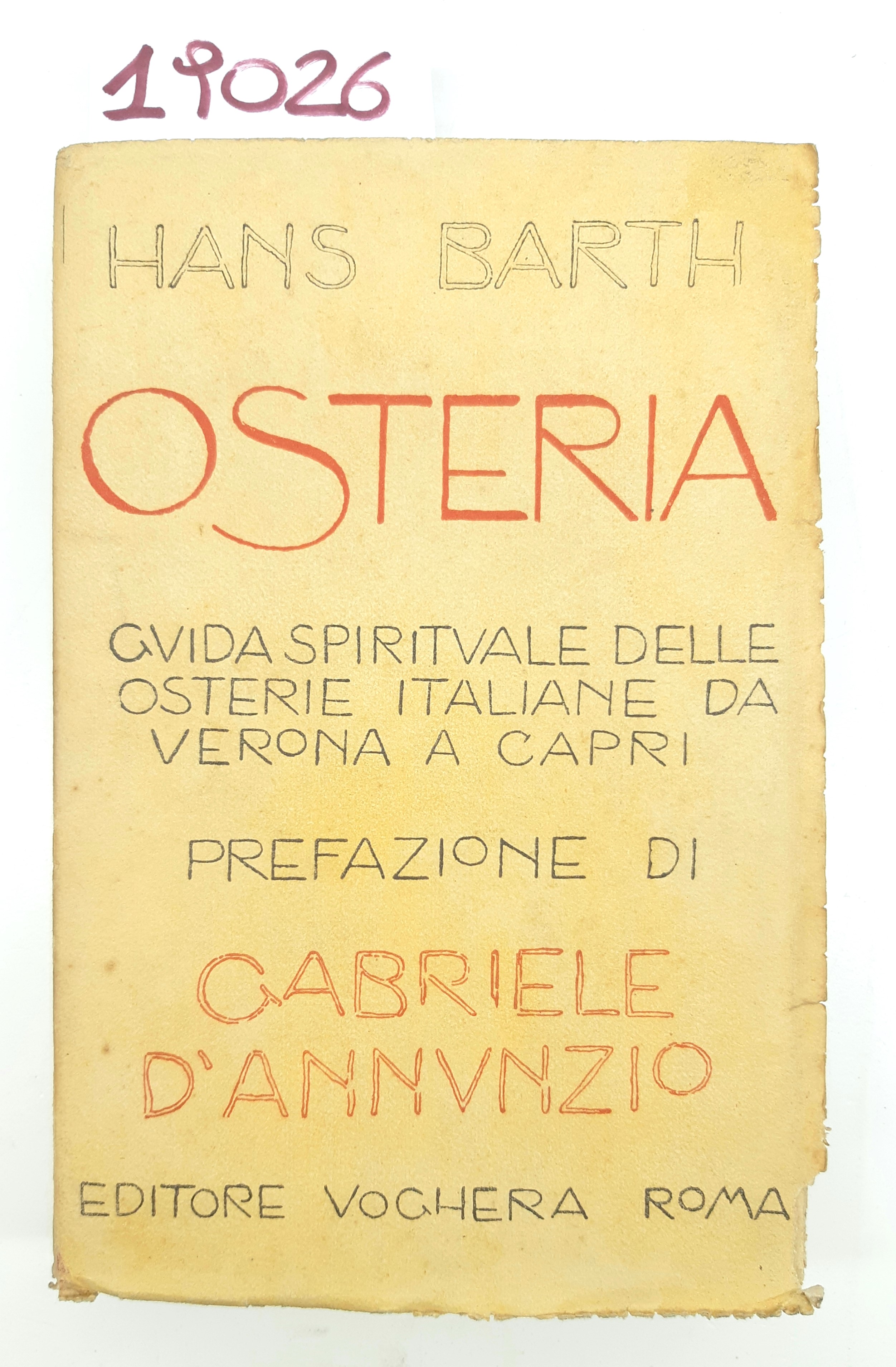 Hans Barth Osteria guida spirituale delle osterie italiane da Verona …