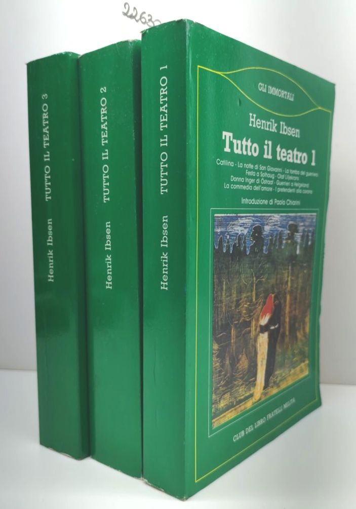 Henrik Ibsen Tutto il teatro Melita 1° edizione 1987 tre …