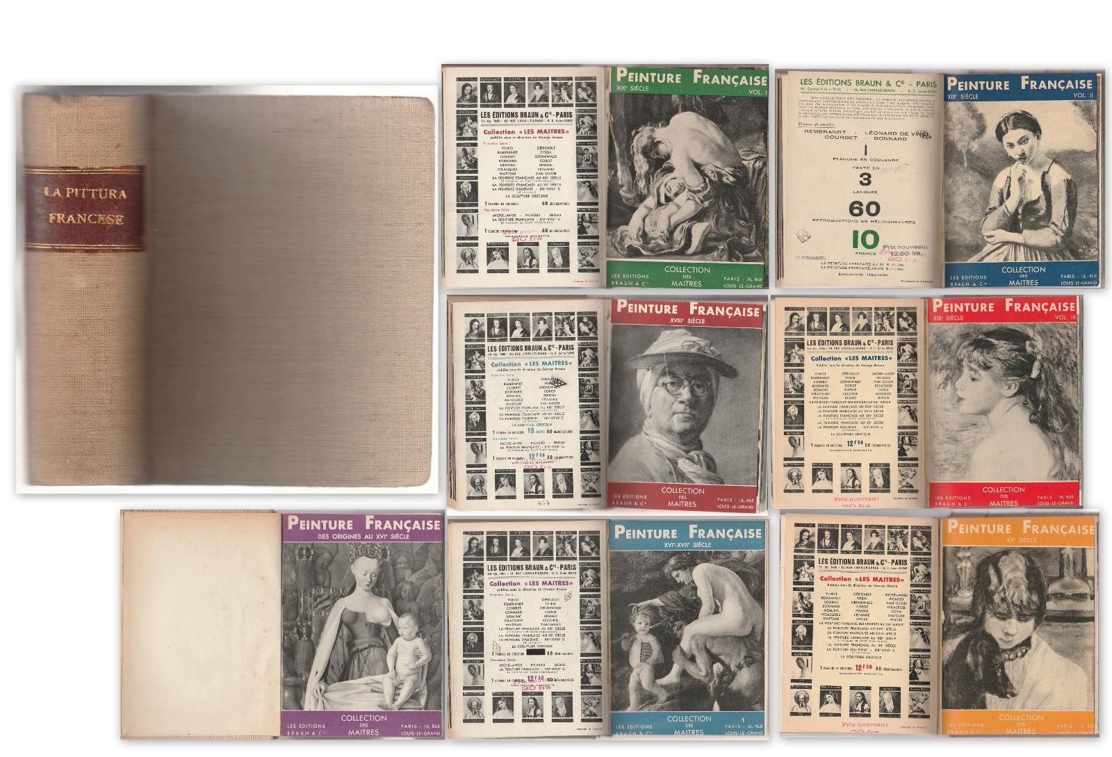 Raccolta Di 7 Vol. Di Peinture Francaise Les Editions Braun …