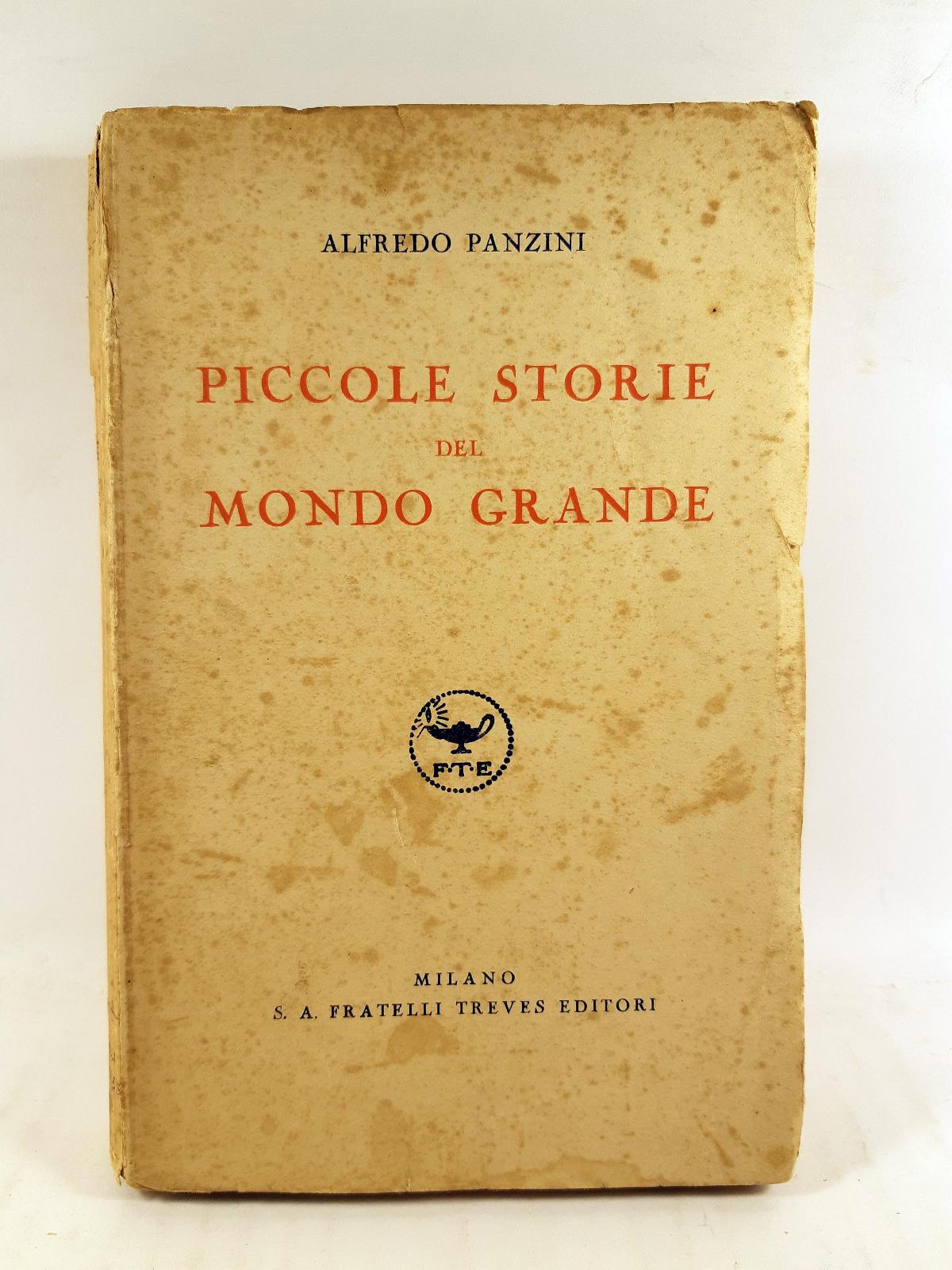 Panzini Piccole Storie del mondo grande Treves 1935