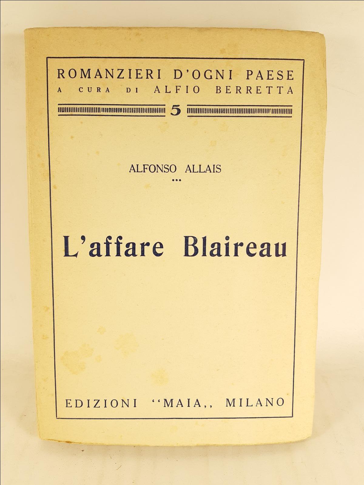 Alfonso Allais Blaireau Maia 1928