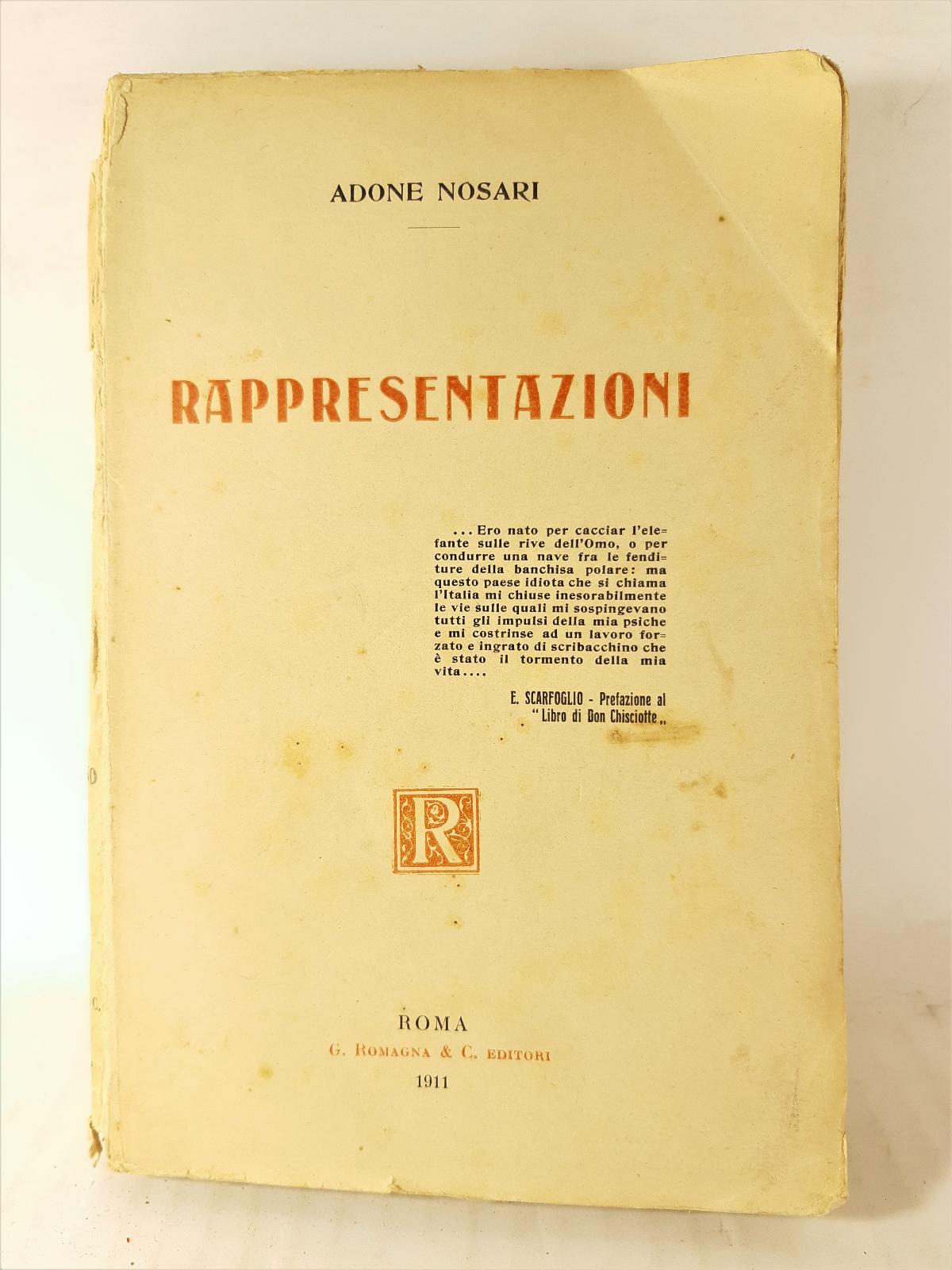 Adone Nosari Rappresentazioni Romagna & C. 1911