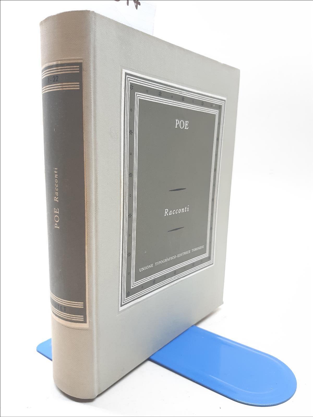 Edgar Allan Poe Racconti UTET 1958 nuova edizione ampliata
