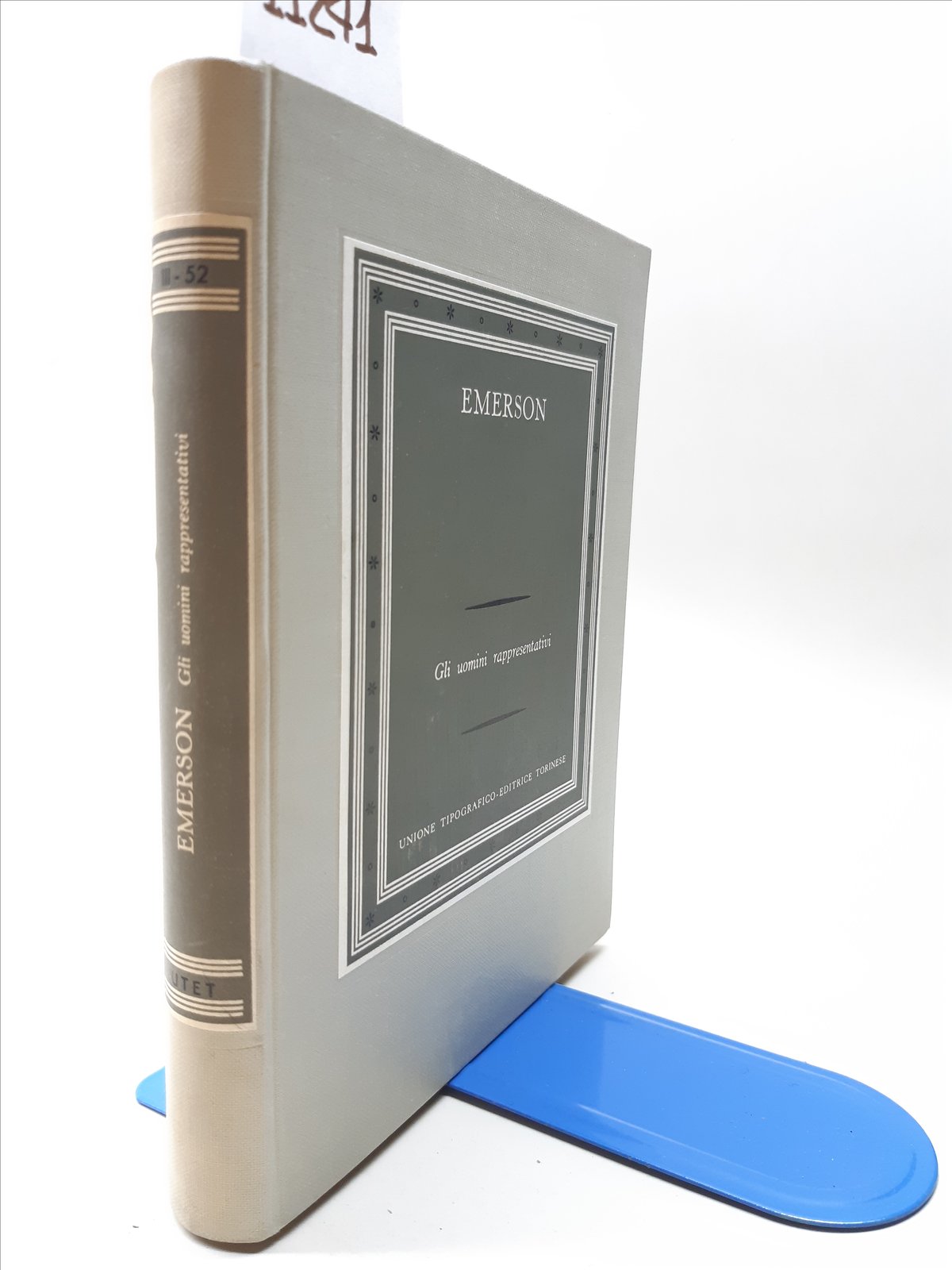 R Emerson Gli uomini rappresentativi UTET 1956
