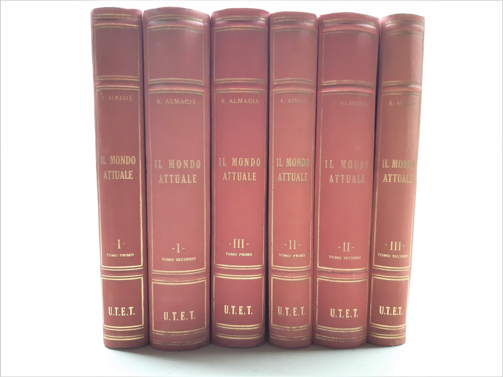 Roberto Almagi‡ Il mondo attuale UTET 1953-1956 6 volumi
