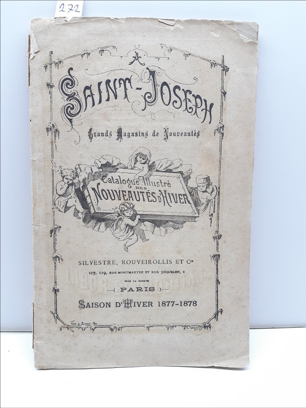 Moda Saint Joseph Catalogue Grand magasins de Nouveautes Paris 1877 …