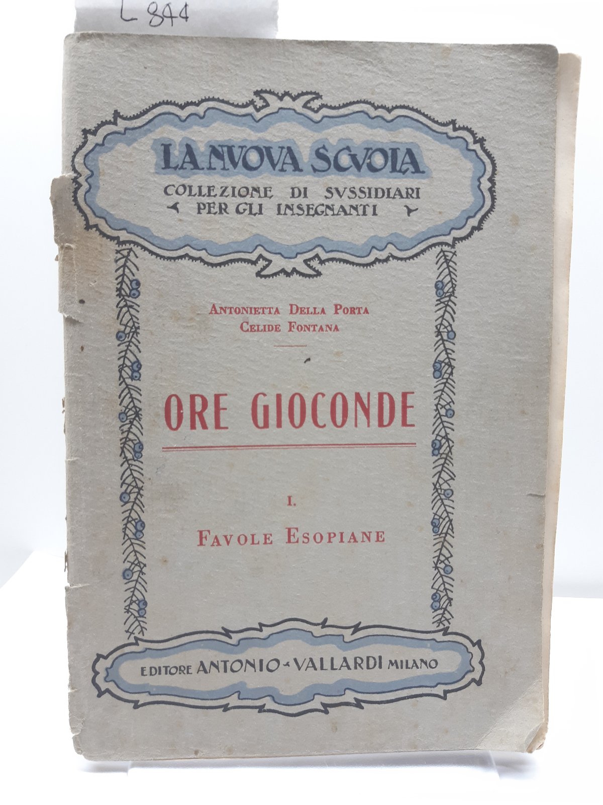 La nuova scuola Ore joconde favole esopiane Vallardi 1932