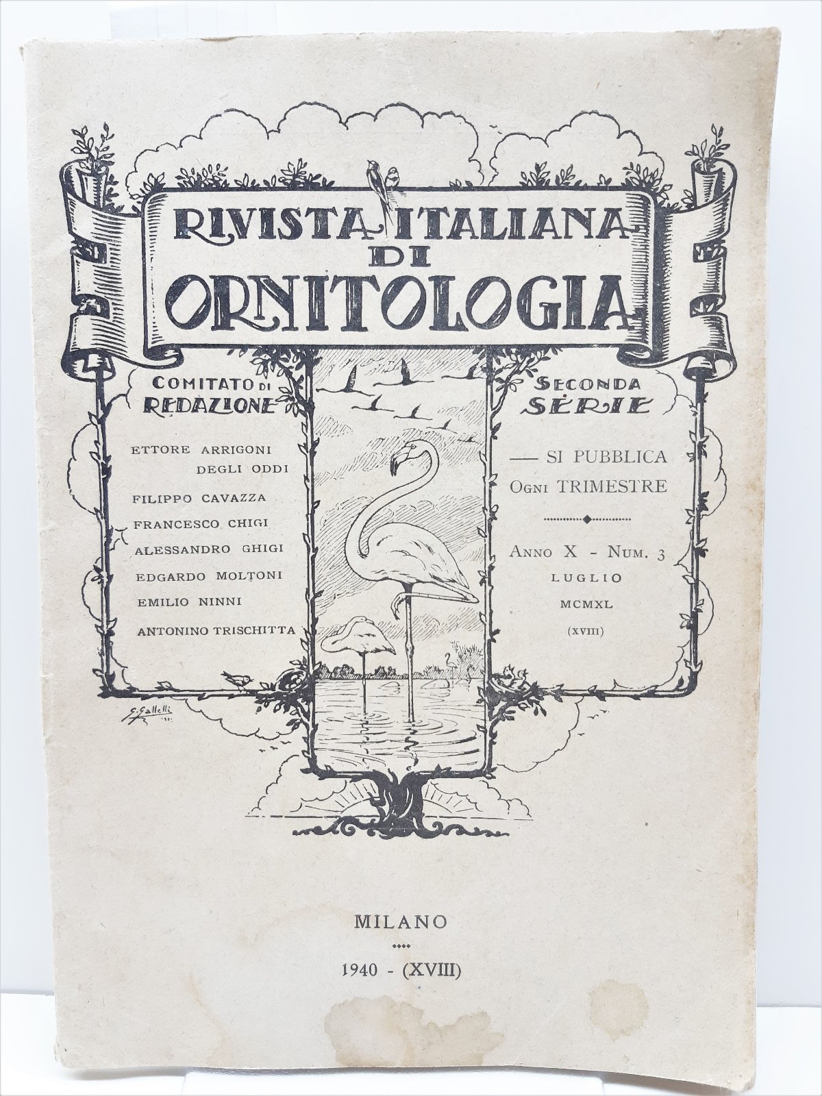 Rivista italiana di ornitologia numero 3 1940