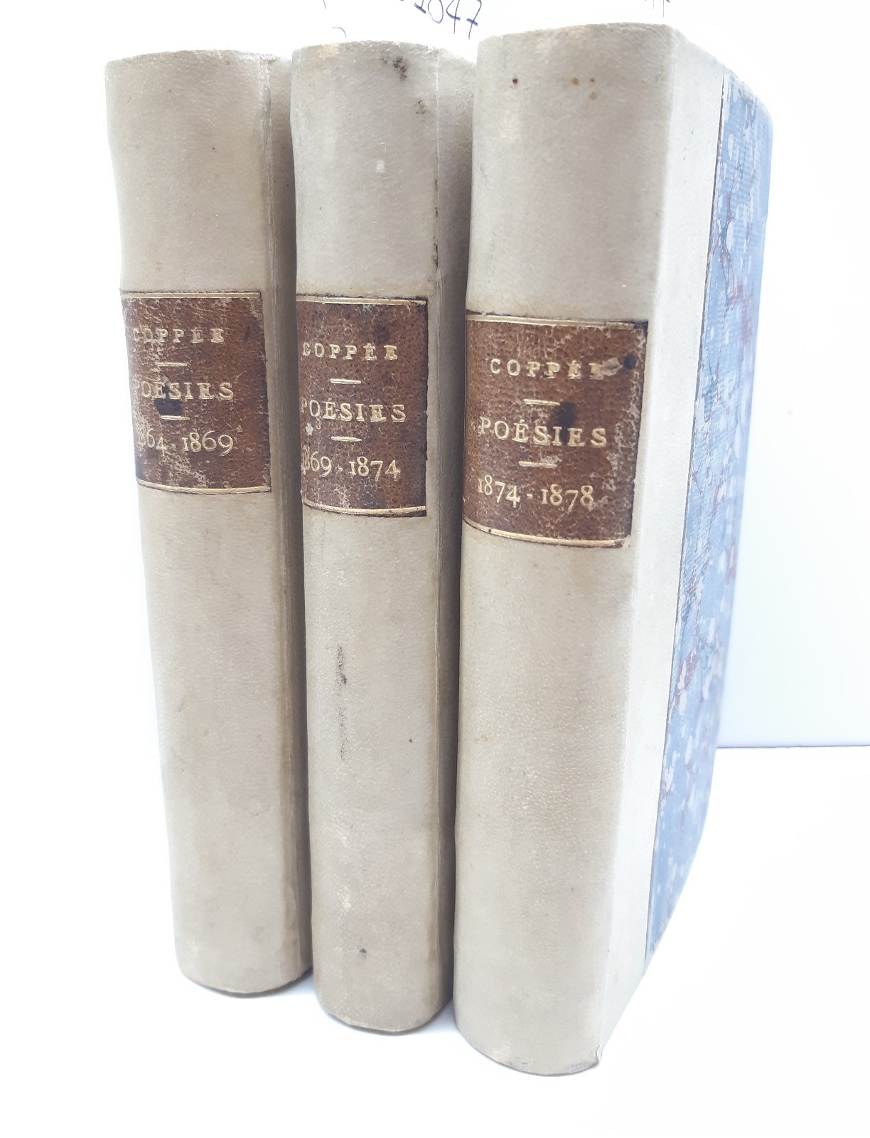 Poesie De Francois Coppee 1869 -1878 tre volumi Lemerre Paris
