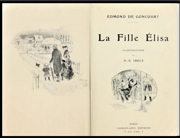 Edmond de Goncourt La fille Elisa illustrations H. G. Ibells …