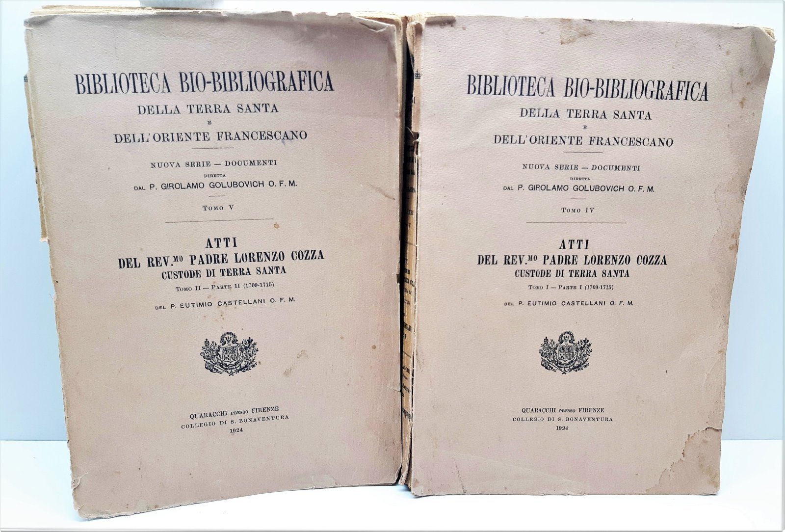 Biblioteca Bio Bibliografica Della Terra Santa Atti Del P. Lorenzo …