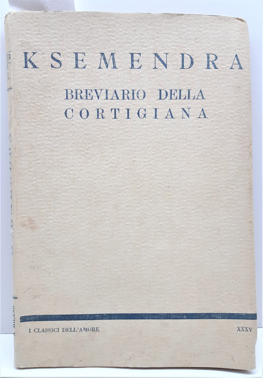 Ksemendra Breviario della cortigiana L'Aristocratica 1926
