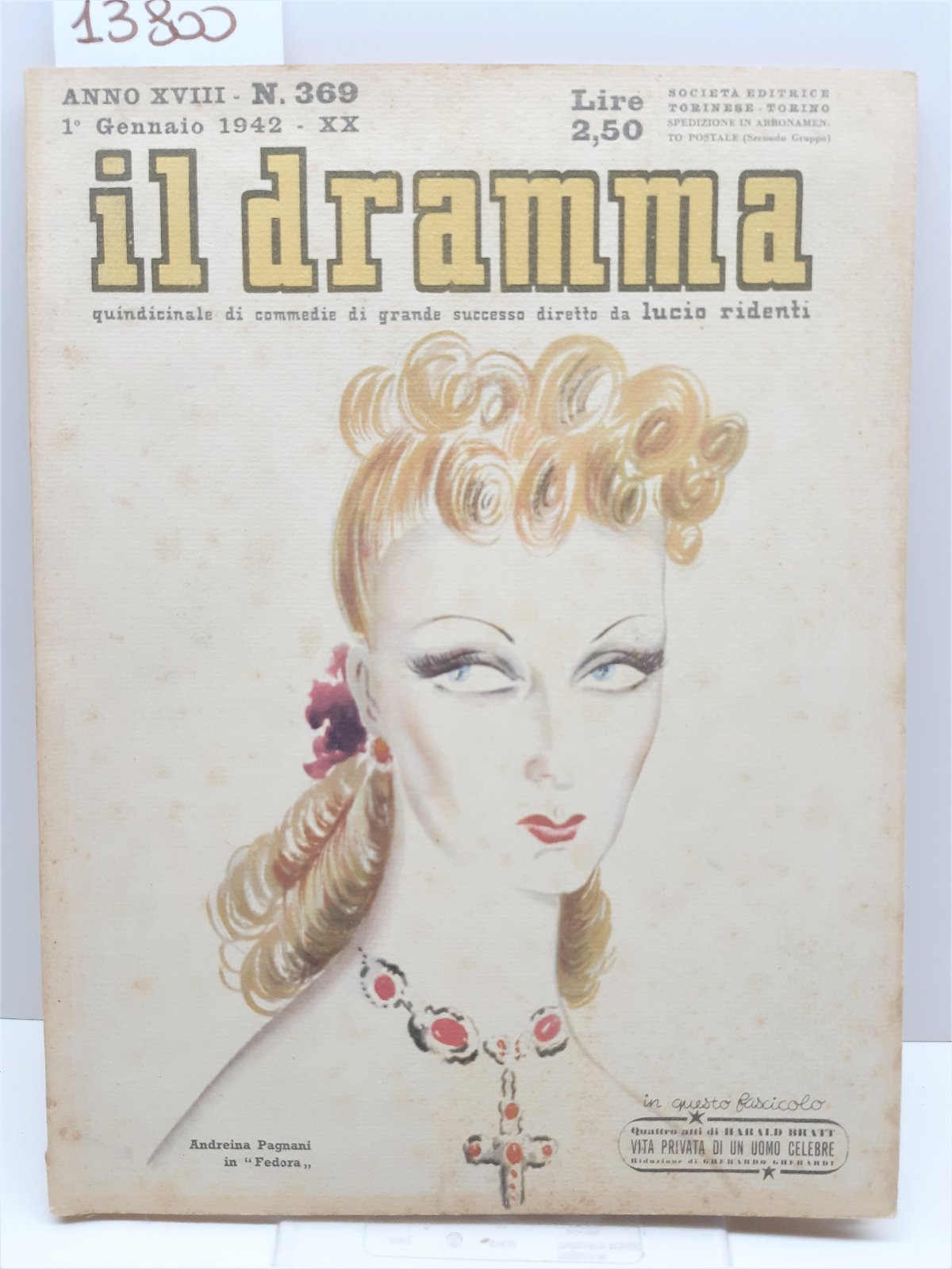 Rivista teatro Il Dramma numero 369 1∞ gennaio 1942