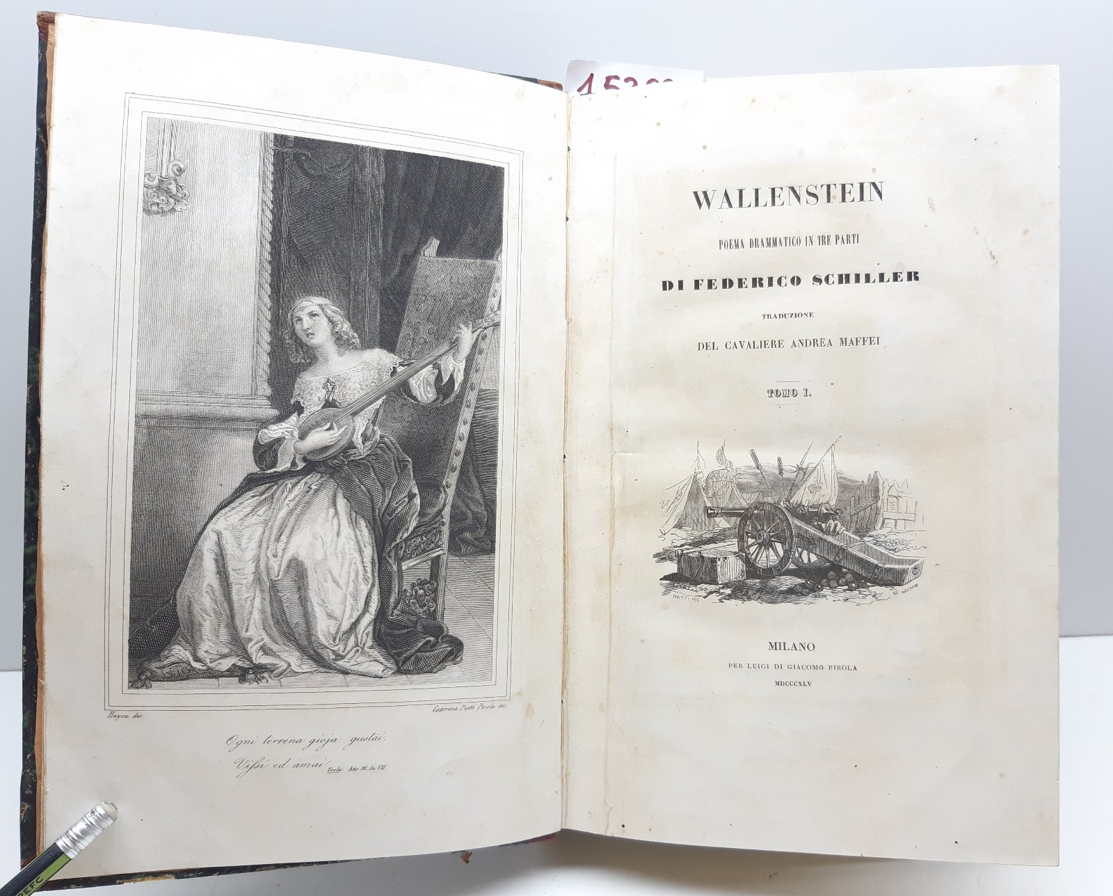 Wallenstein Poema drammatico in tre parti di Federico Schiller traduzione …