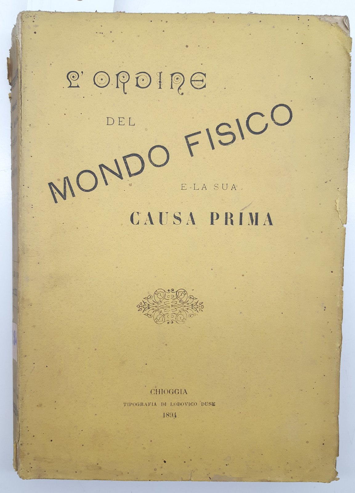 L'ordine del mondo fisico e la sua causa prima Saint …