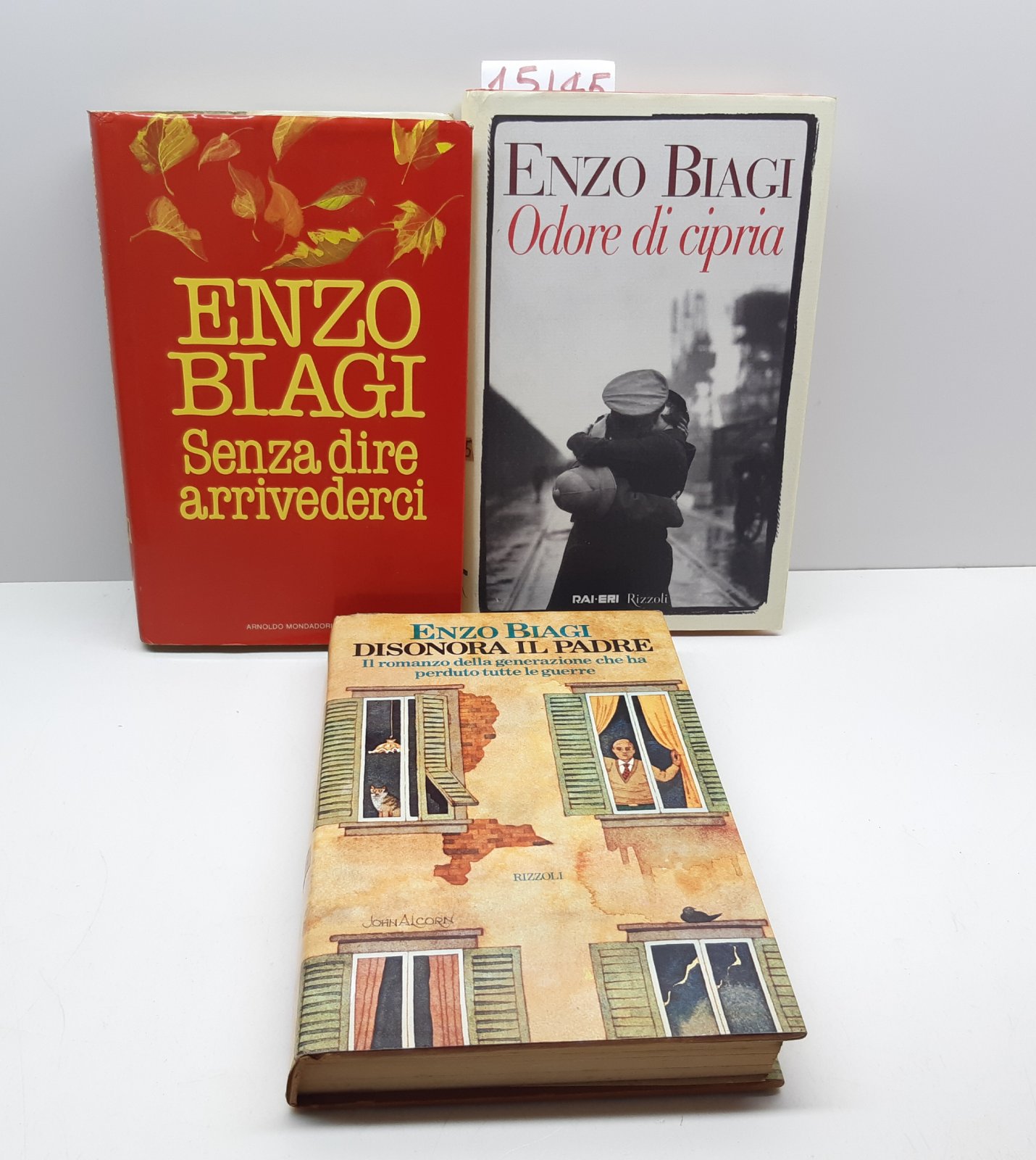 Lotto di tre libri Enzo Biagi Rizzoli Mondadori