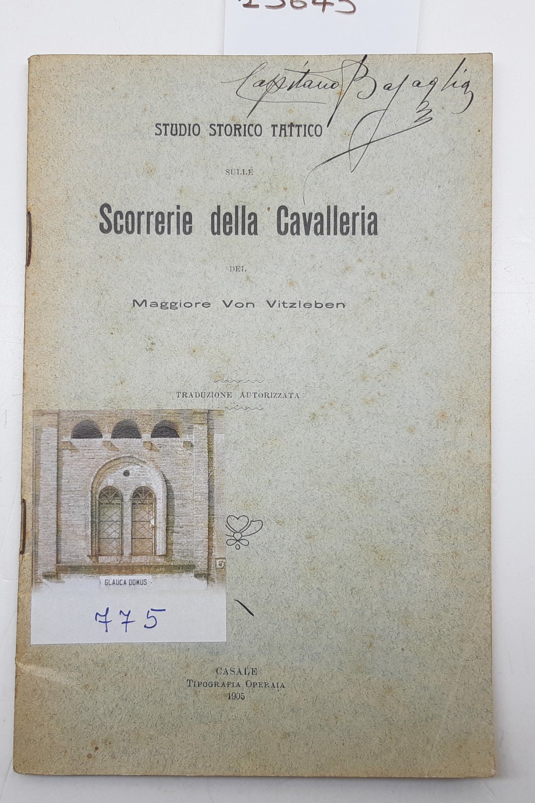 Studio storico tattico sulle scorrerie della Cavalleria del Maggiore von …