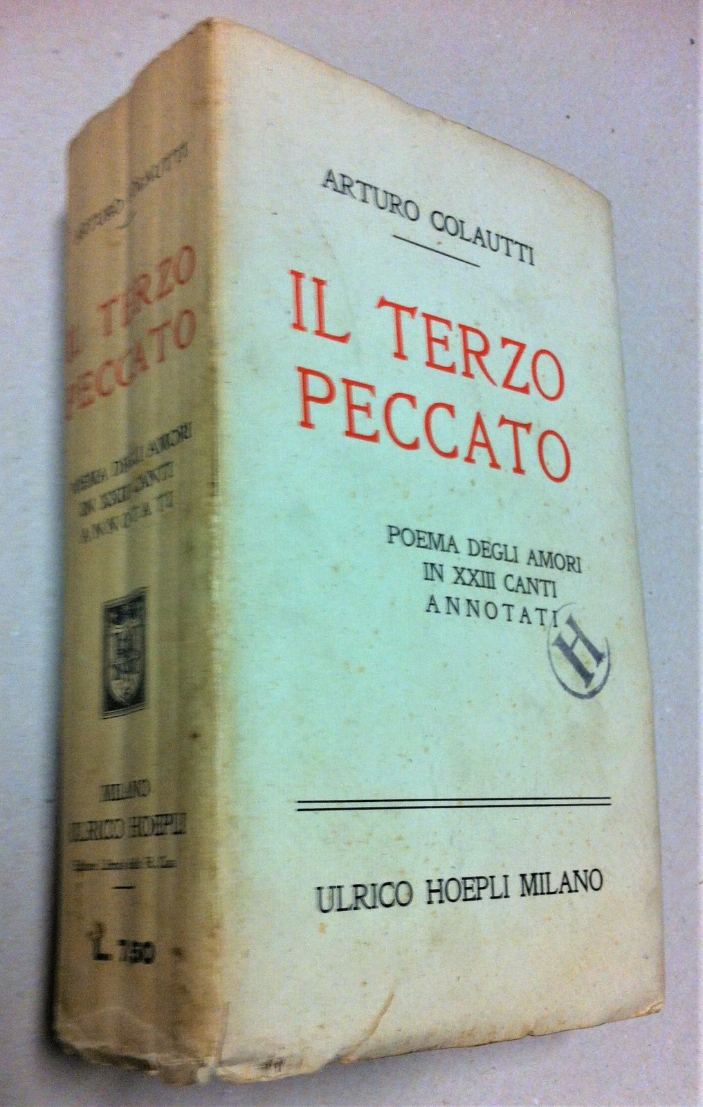 Arturo Colautti Il terzo peccato poema degli amori in XXIII …