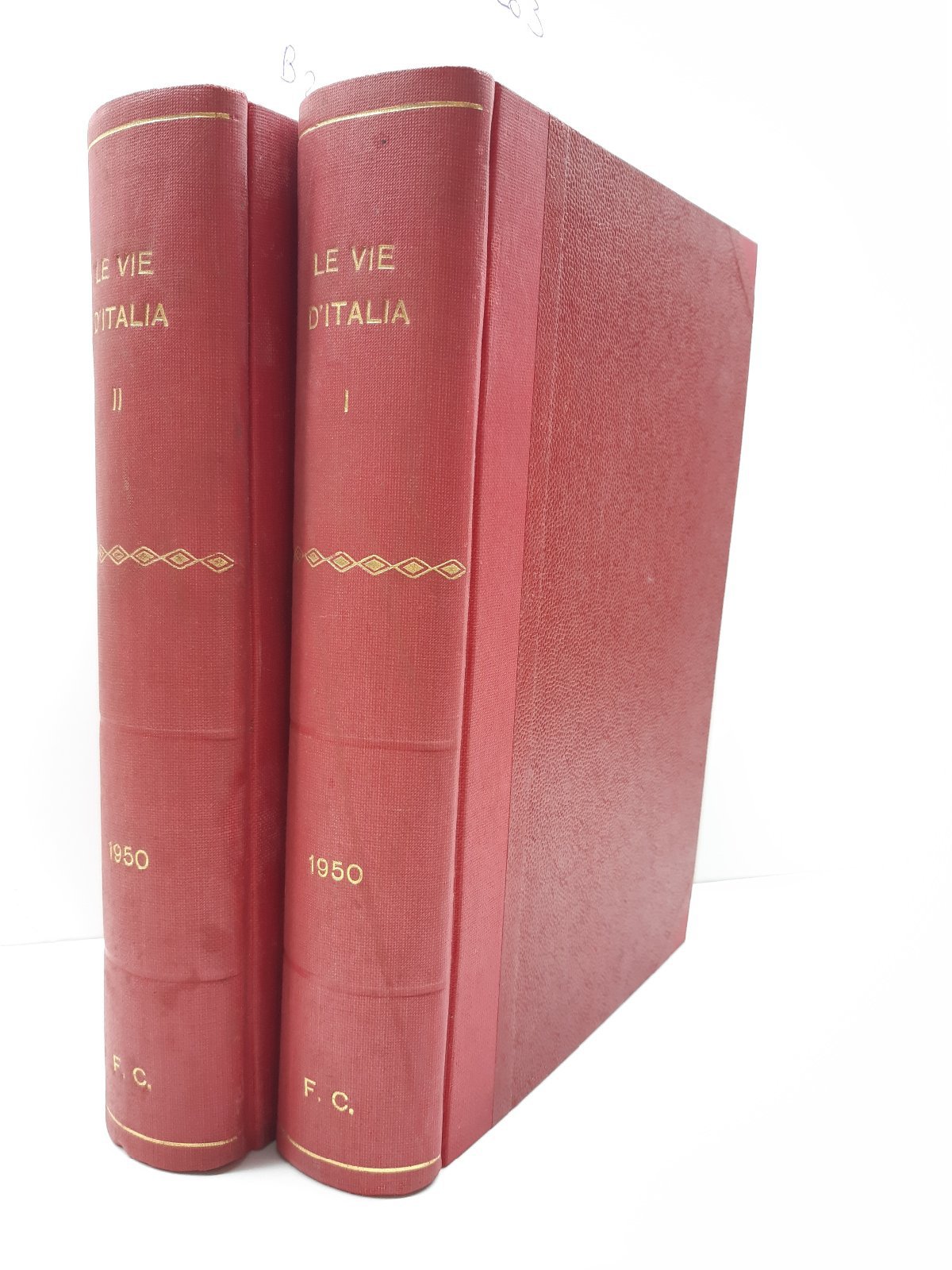 Touring Club Italiano 2 Volumi Le Vie D'italia Annata Completa …