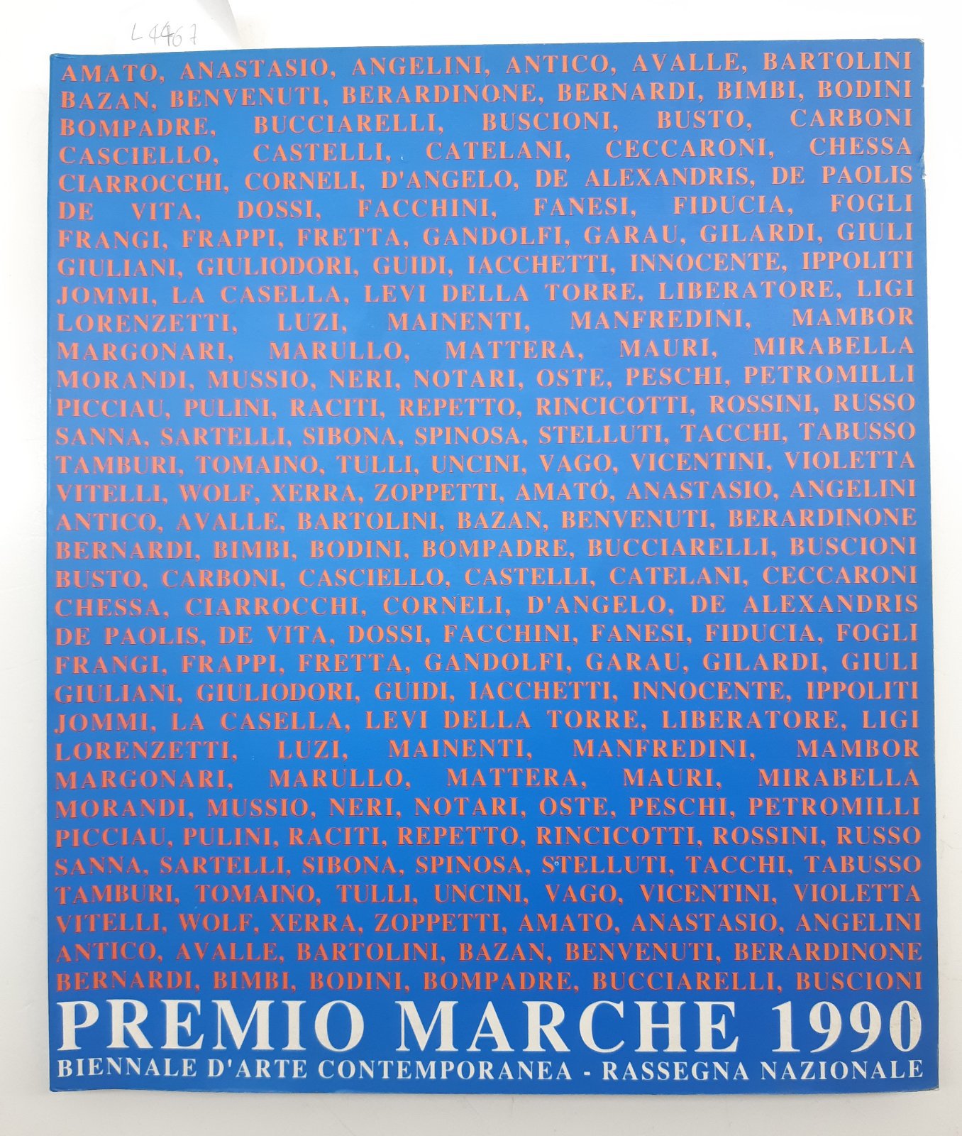 Aa.Vv. Premio Marche Biennale d'arte contemporanea 1990 rassegna Nazionale De …
