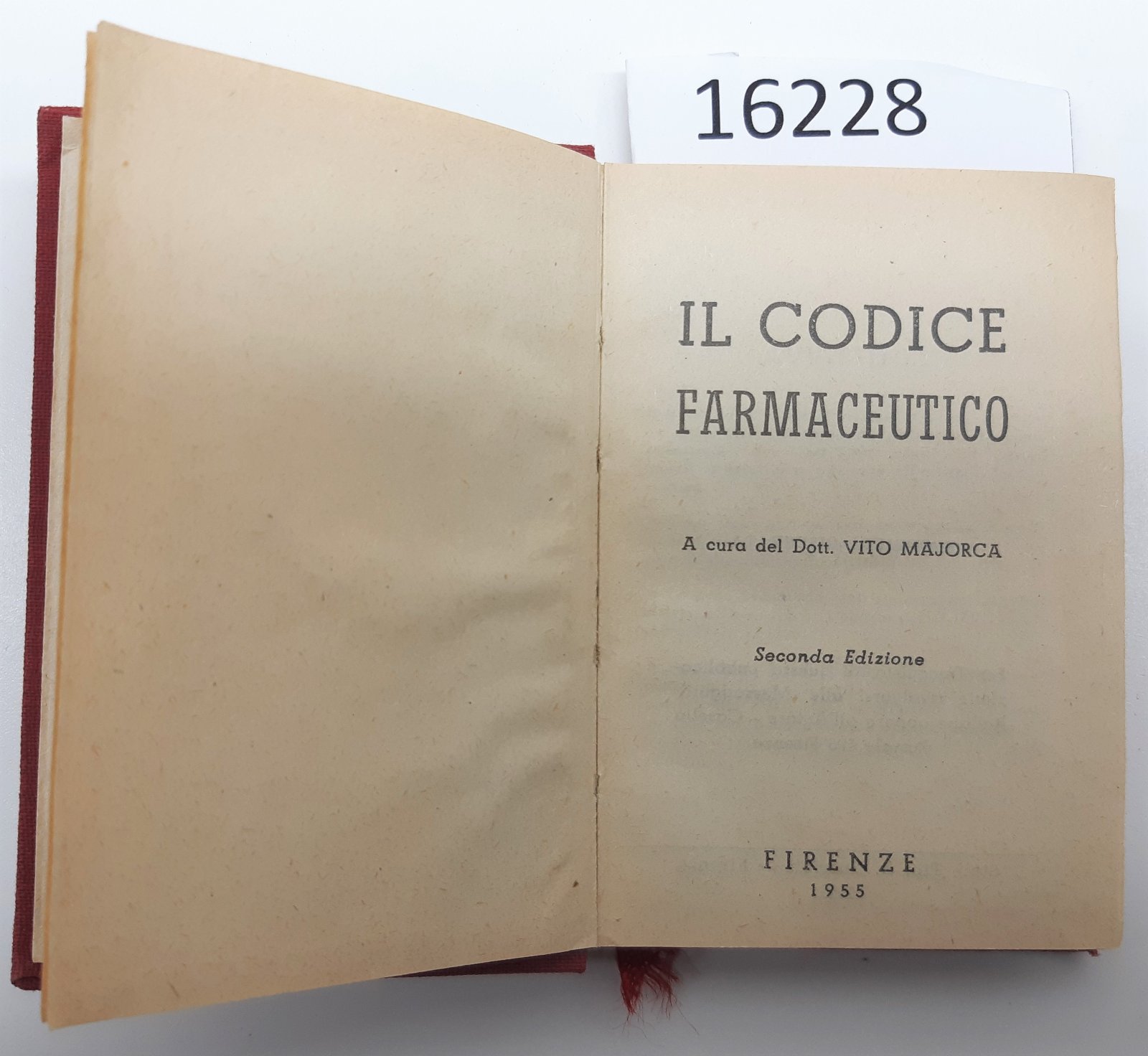 V. Majorca Il Codice Farmaceutico Firenze 1955