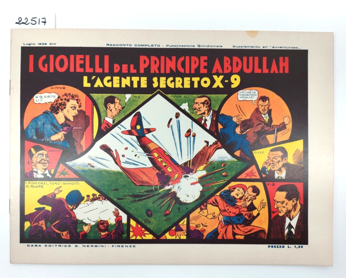 I gioielli del principe Abdullah l'agente segreto X-9 Nerbini ristampa …