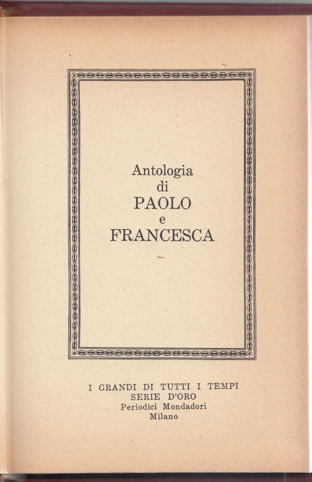 I Grandi Di Tutti I Tempi Serie Oro-Antologia Di Paolo …