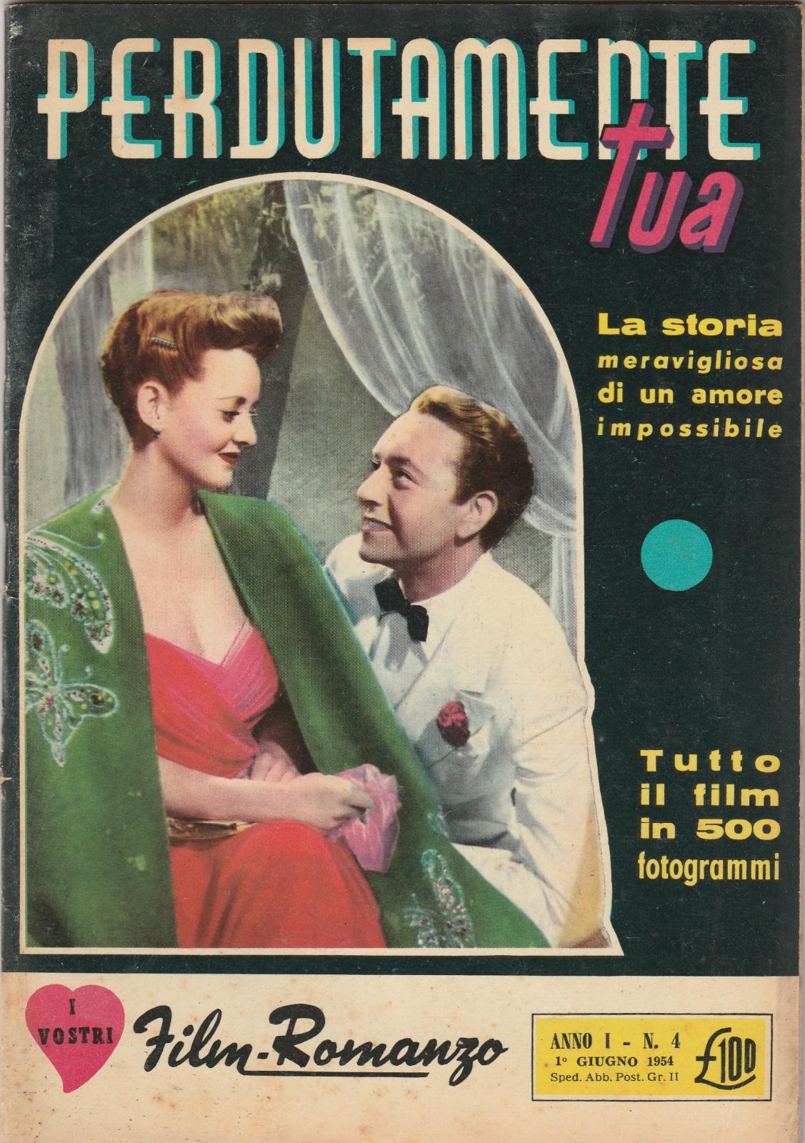 I Vostri Films-Romanzo Perdutamente Tua Con Bette Davis, Paul Henreid …