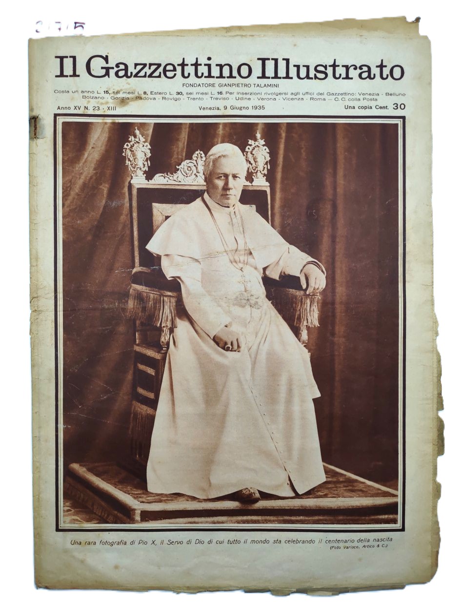 Il gazzettino illustrato 9 giugno 1935 numero 23 Papa Pio …