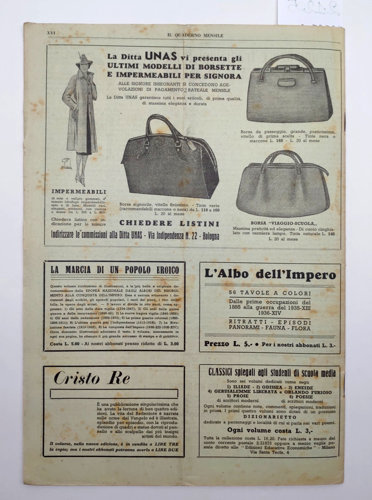 Il quaderno mensile n. 2 1939 guida all'insegnamento e allo …